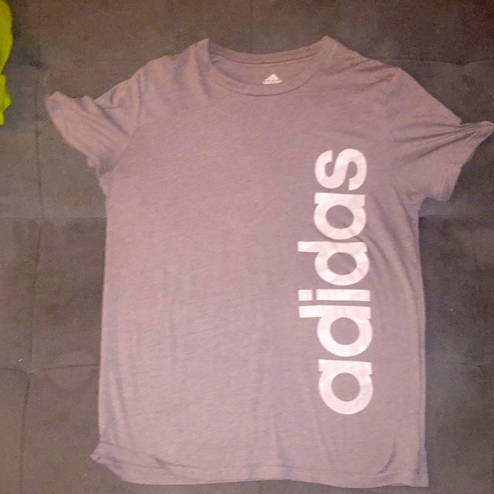 Grey kids large adidas shirt